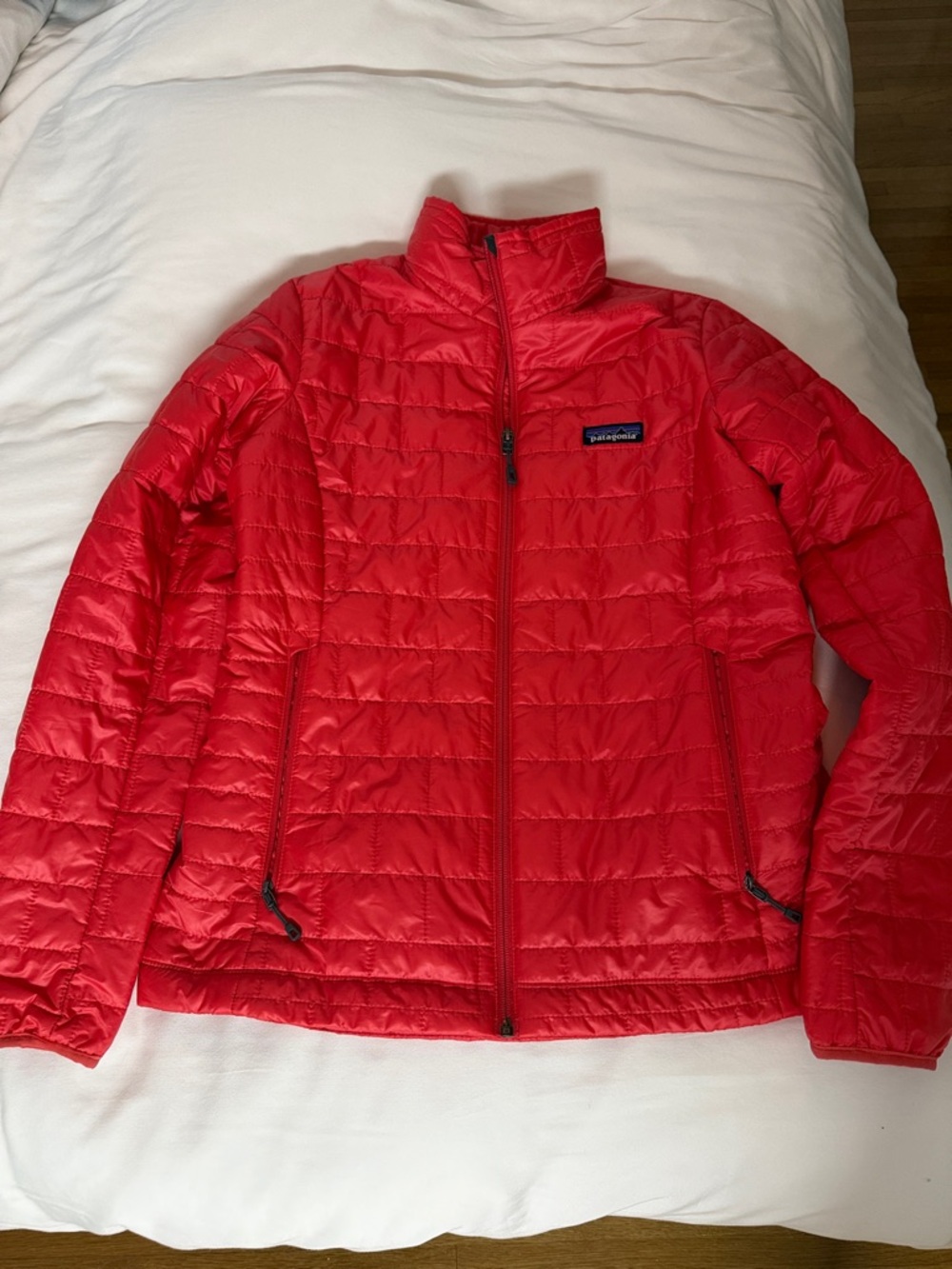 Patagonia Women's Bright Red Quilted Puffer Jacket